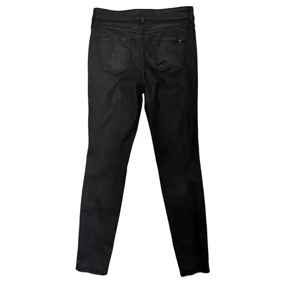 MOSSIMO DUTTI Black Skinny Fit Waxed Jean Pant  | 6 - Picture 4 of 8